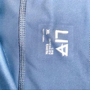 Womens NWOT life integrity LIV leggings light grey size XL mesh pockets